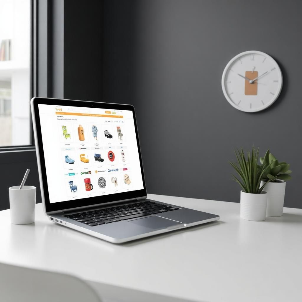 Plateforme e-commerce avec interface moderne